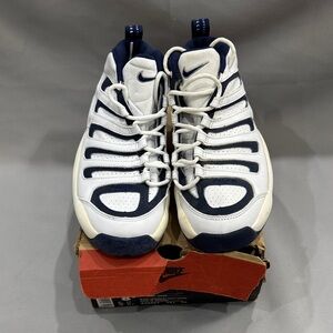 Nike Air Bakin Mid 1997 OG 🏀 | Men’s 8.5 | Vintage w/ Box | Rare White/Navy